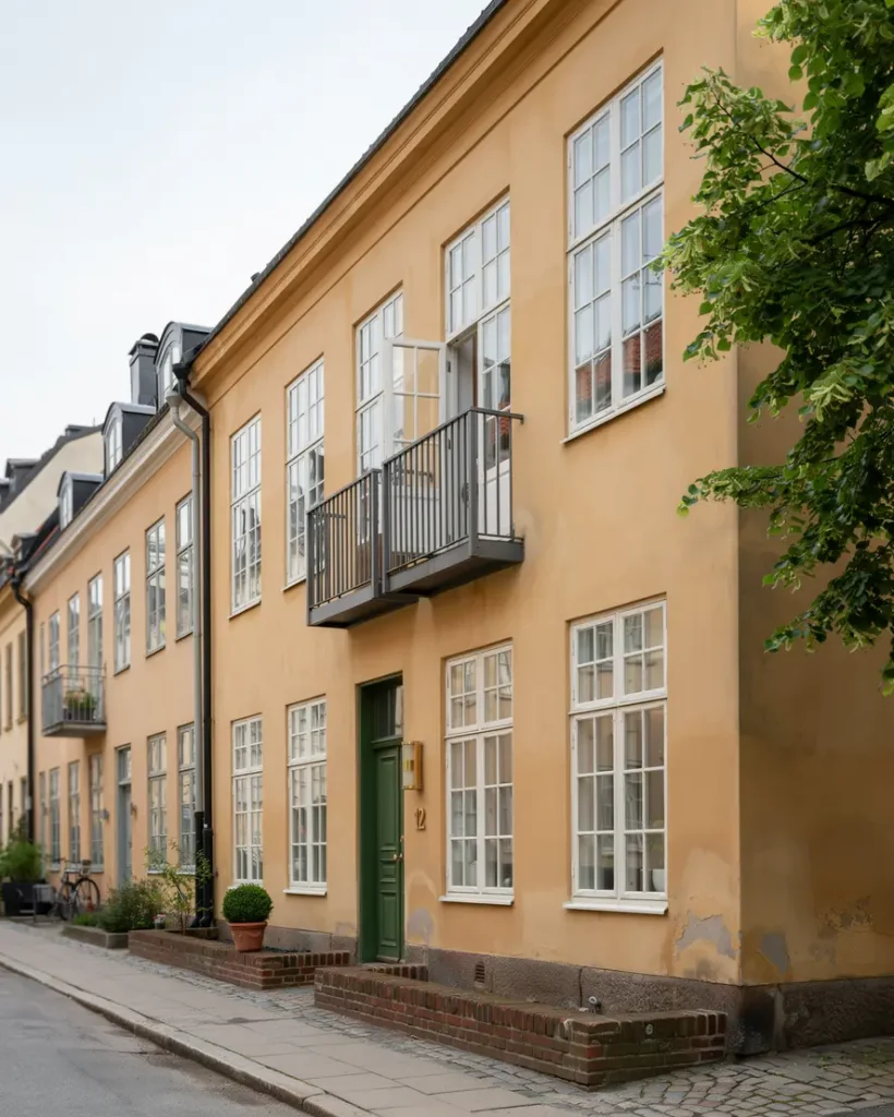 fasadbl string och rostskyddsm lning av balkongr cken i gamla enskede enskede